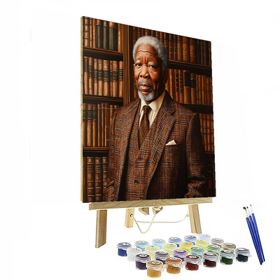 Morgan Freeman: The Wise Voice Of Authority Paint By Numbers