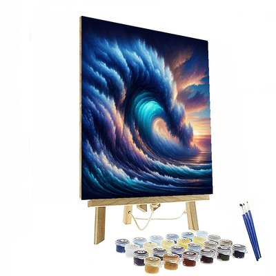 Mystical Ocean Wave Painting Number Kit