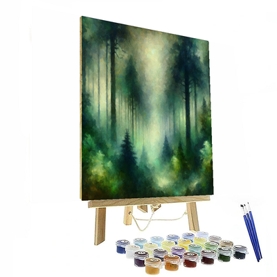 Misty Forest Mystery Numbered Painting Kits