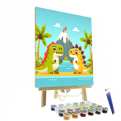 Dino Island Expedition Paint By Number