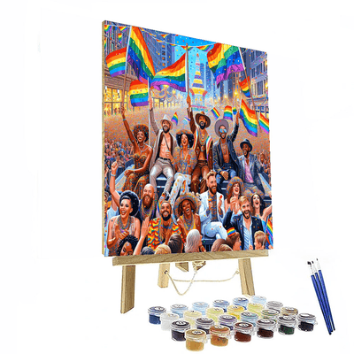 Pride Parade - San Francisco, Usa Numbered Painting Kits