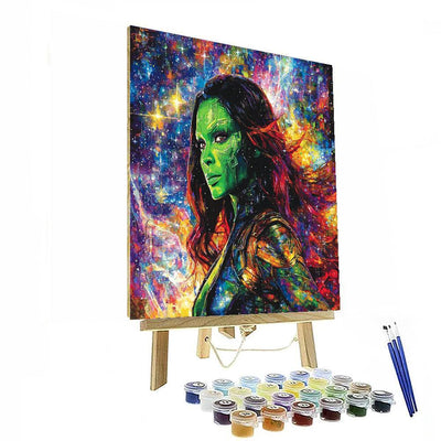 Zoe Saldana: The Cosmic Voyager's Dance Paint By Numbers Art