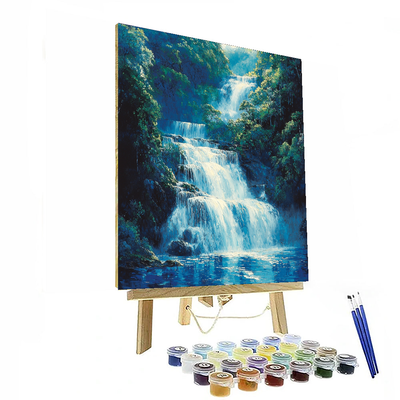 Katsushika Hokusai Inspired Cascading Dreams  Paint By Numbers Kits