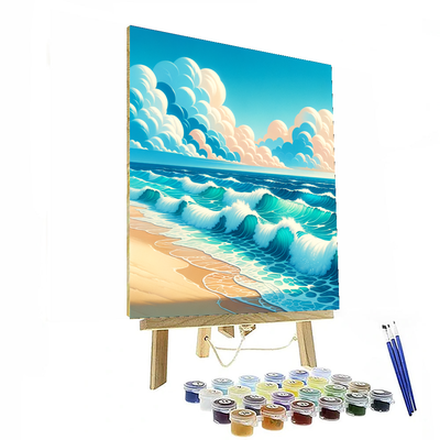 Cheerful Ocean Waves Paint By Numbers Kits