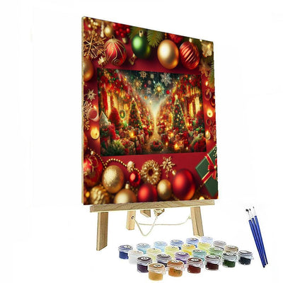 Christmas Joyful Celebration Paint By Numbers Art