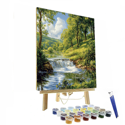 John Constable Inspired Enchanting Riverbank  Paint By Numbers Kits