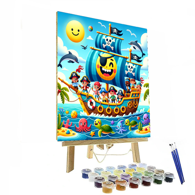 Adventurous Pirate Quest Painting By Numbers Kit