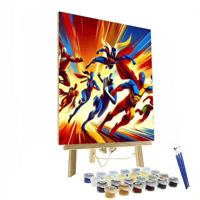 Marvelous Heroes Paint By Numbers Art