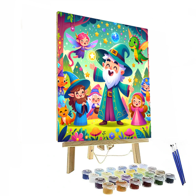 Whimsical Wizard World Painting By Numbers Kit