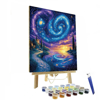 Salvador Dalí Inspired Celestial Wonder  DIY Paint By Numbers