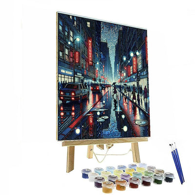 Urban Nightlife Vibe DIY Paint By Numbers