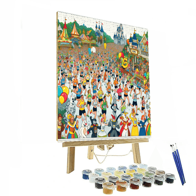 Walt Disney World Marathon - Florida, Usa Numbered Painting Kits