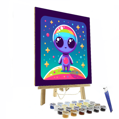 Mysterious Space Alien Numbered Painting Kits