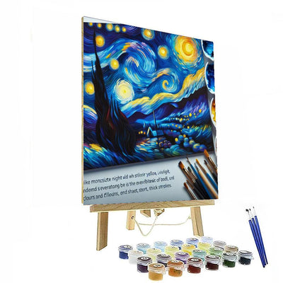 Van Gogh's Starry Night Dreams DIY Paint By Numbers