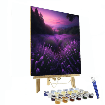 Lavender Twilight Glow Number Painting