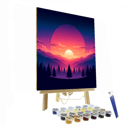 Dreamy Sunset Skies Paint By Number