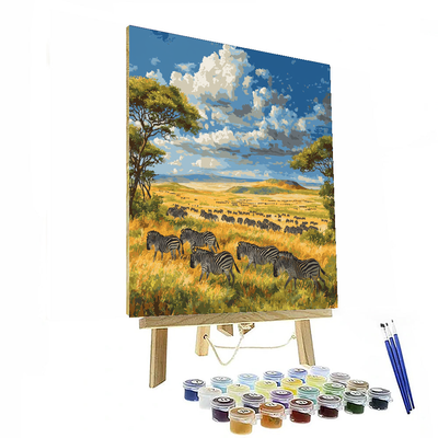 Masai Mara Migration Paint By Numbers Kits