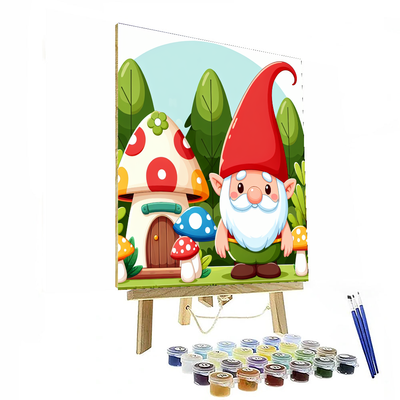 Woodland Gnome Village Paint By Numbers