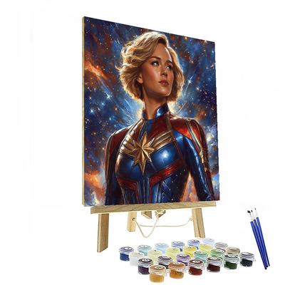 Brie Larson: Empowering Forces As Captain Marvel Paint By Number