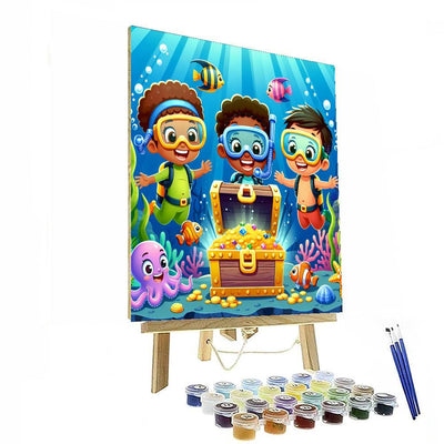 Underwater Treasure Quest Painting Number Kit