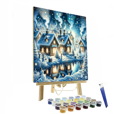 Winter Village Whimsy Paint By Numbers