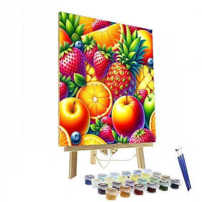 Fabulous Fruit Fiesta Number Painting