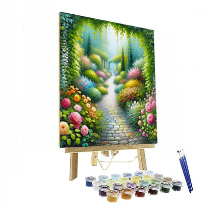 Tranquil Garden Path Numbered Painting Kits