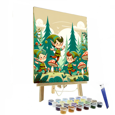 Magical Elf Woodland DIY Paint By Numbers