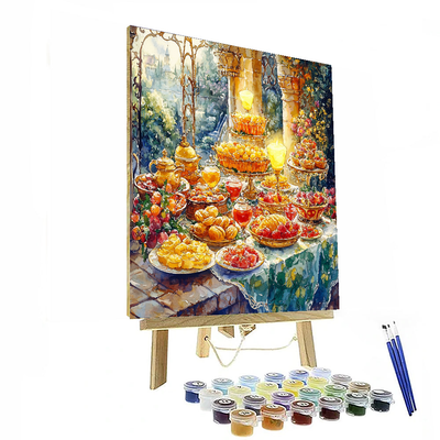 Lumière's French Feast - Disney Inspired Paint By Numbers Art