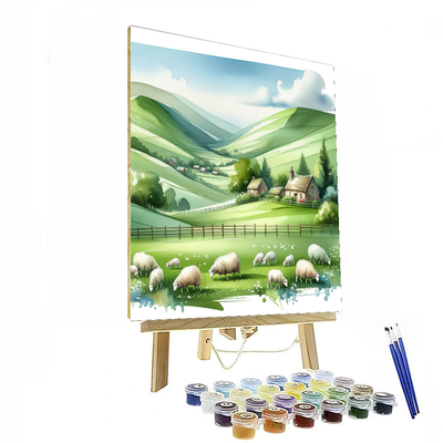 Peaceful Countryside Escape Paint By Color