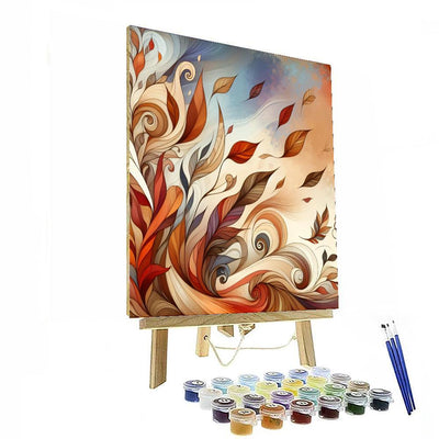 Whimsical Autumn Waltz Painting Number Kit