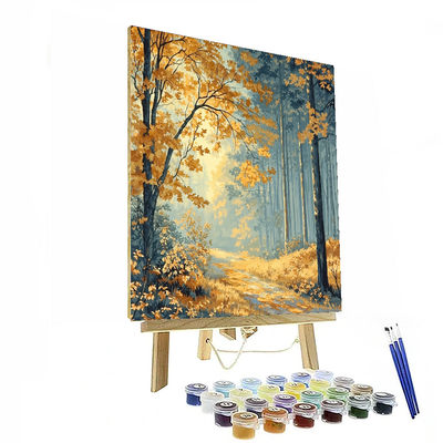 Charles Burchfield Inspired Autumn Melody  DIY Paint By Numbers