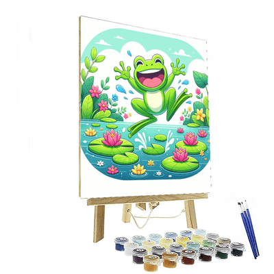 Happy Little Frog Numbered Painting Kits