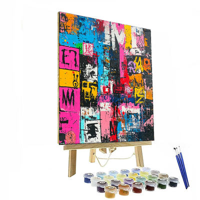 Jean-Michel Basquiat Inspired Street Culture Mosaic  Paint By Numbers Kits