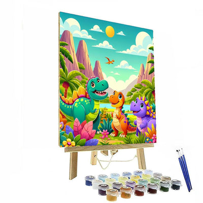 Dino Playtime Paint By Numbers