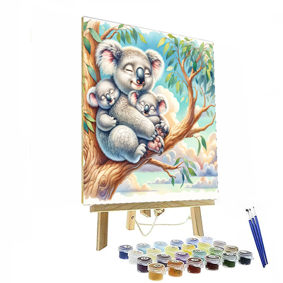 Cuddly Koala Family Paint By Numbers