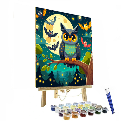 Charming Creatures Of The Night DIY Paint By Numbers