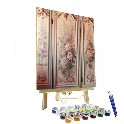 Floral Serenity Screen Divider Painting Number Kit