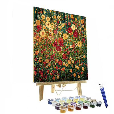 Klimt Inspired Bountiful Garden  Paint By Number