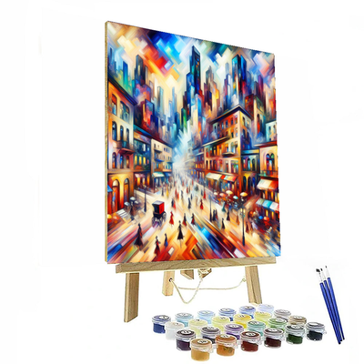 Vibrant Urban Life Paint By Numbers