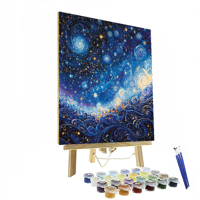 Gustav Klimt Inspired Celestial Patterns Paint By Numbers Kits