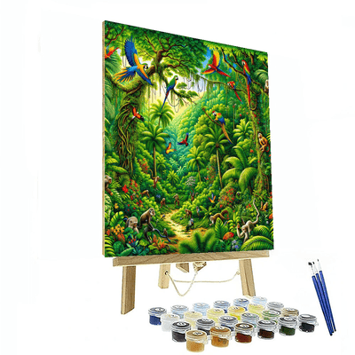 Journey Through The Jungle Paint By Numbers