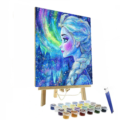 Elsa's Northern Lights - Disney Inspired Paint By Color