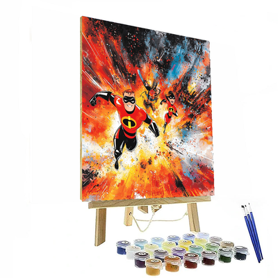 The Incredibles Superhero Fun - Disney Inspired Paint By Color