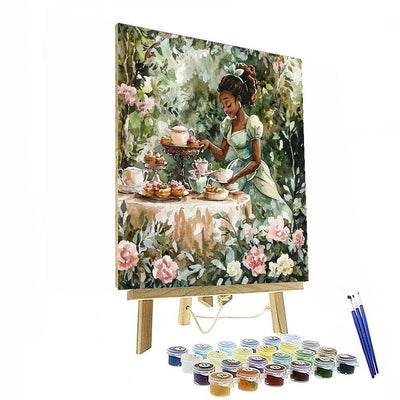 Tiana's Royal Tea Party Playset - Disney Inspired Paint By Numbers Art