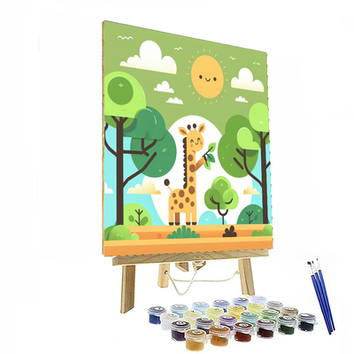 Sunny Day Giraffe Numbered Painting Kits