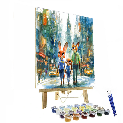 Zootopia's Animal Adventures - Disney Inspired Paint By Numbers Kits