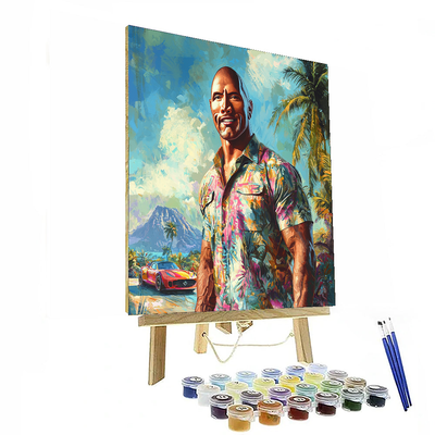 Dwayne Johnson: The Titan Of Adventure And Strength Paint By Color