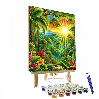 Tropical Paradise View Paint By Numbers Kits