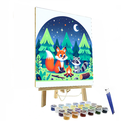 Forest Friends Campout Paint By Numbers